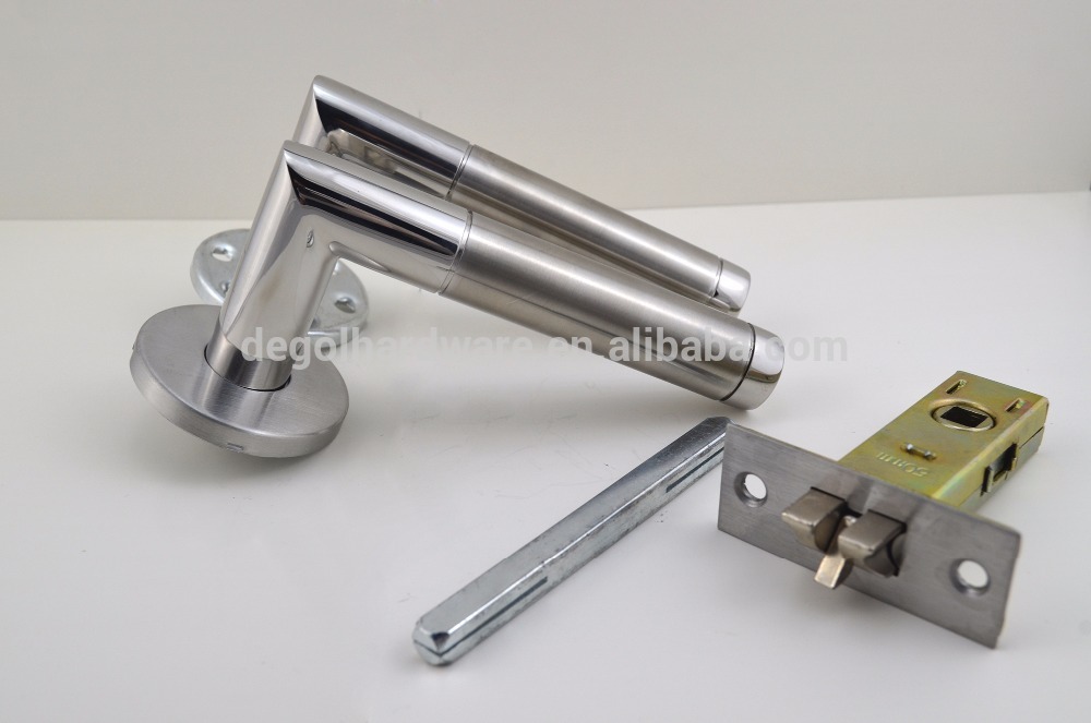 Cerradura de puerta de palanca de paso de lujo de alta calidad popular de acero inoxidable 201 cerradura de puerta alemana