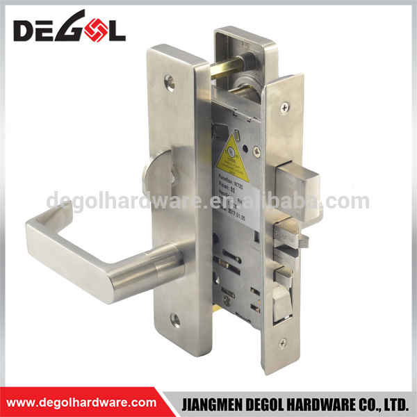 Juego de cerradura de puerta de embutir de acero inoxidable de alta resistencia