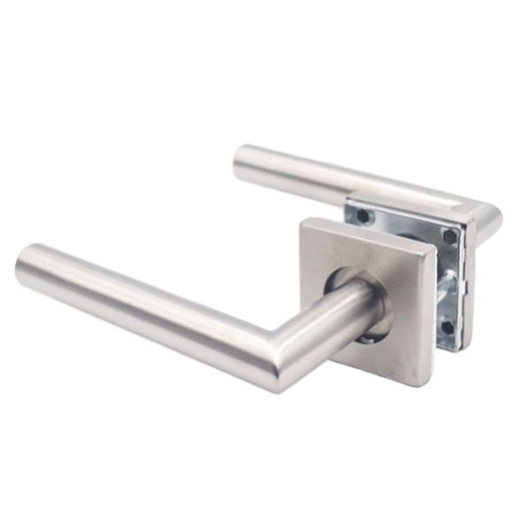 Manija de puerta de cubierta cuadrada de acero inoxidable