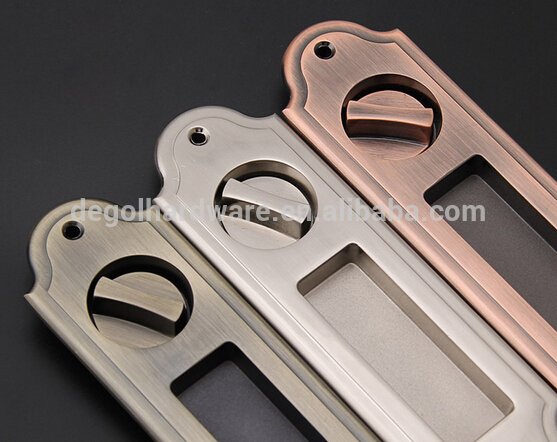 Cerradura de puerta corrediza de madera clásica cerradura de puerta corrediza de aleación de zinc cobre cobre latón antiguo