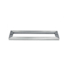 Tirador de puerta de vidrio tubular de acero inoxidable estilo H, diseño moderno de alta calidad