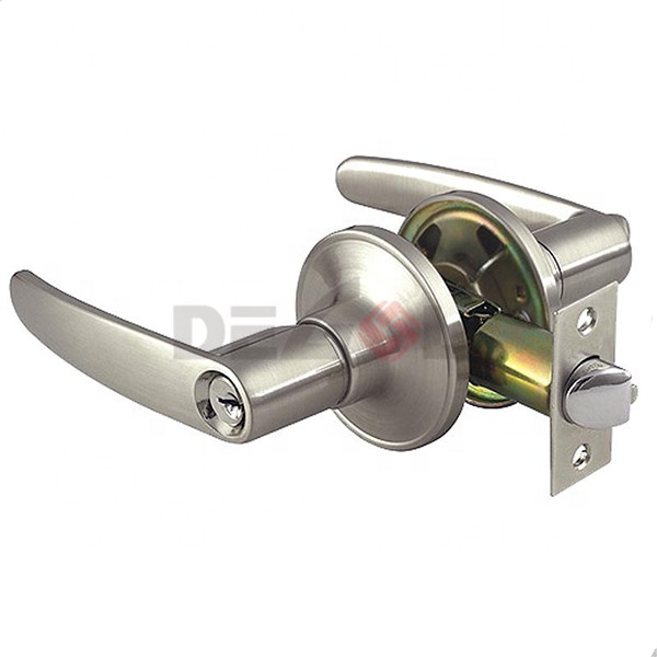 Palanca de puerta de entrada moderna tubular Cerradura de manija de puerta