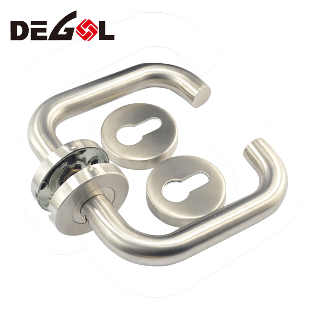 barato hotel de apartamentos de acero inoxidable LED manijas y cerraduras de las puertas de cromo fabricante de China