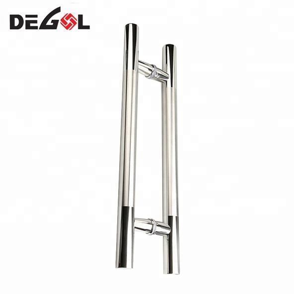 Tirador de puerta de acero inoxidable de estilo barato de estilo ameciano para puerta comercial