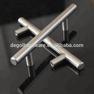 Cajón de lujo con barra en T, tirador de acero inoxidable, tirador para muebles fundidos