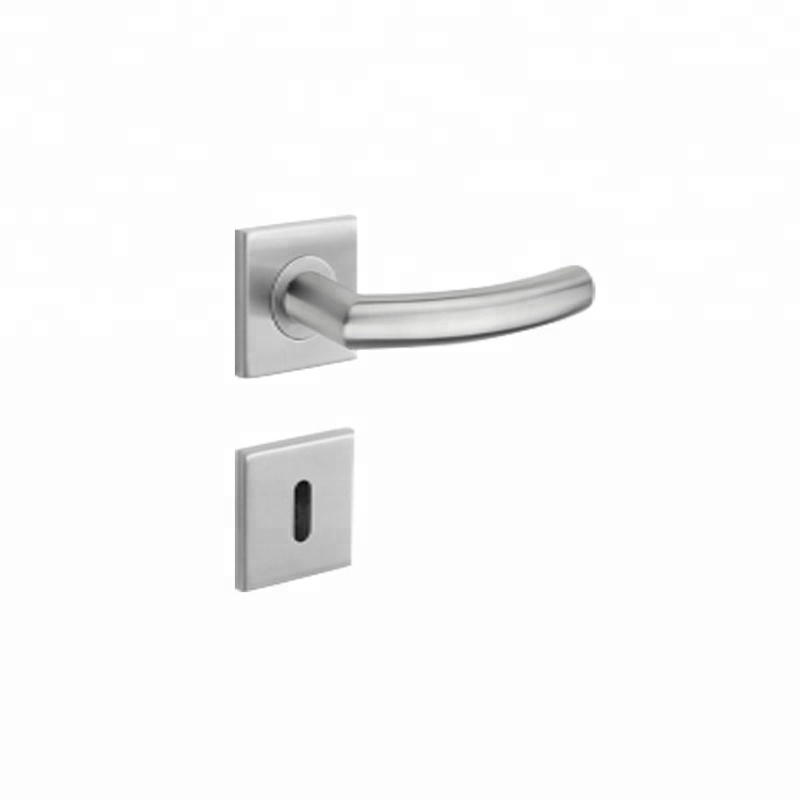 Tiradores de puerta de diseño cuadrado de acero inoxidable de doble cara