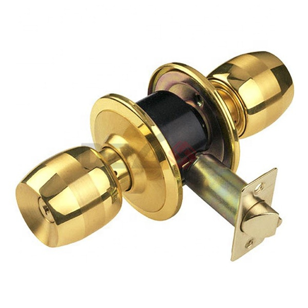 Cerradura de puerta de acero inoxidable 201 de nuevo diseño para cerradura con pomo de puerta con función de entrada con llave