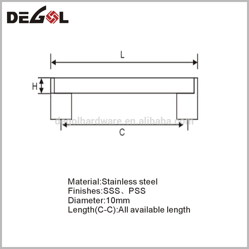 Manijas y perillas orientales de acero inoxidable de lujo de alta calidad populares