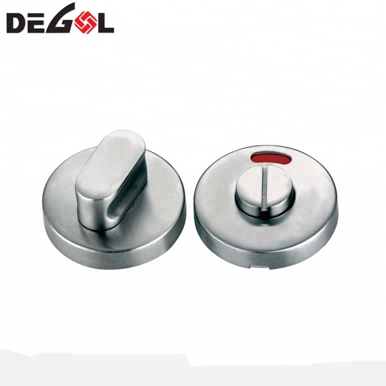 Cerradura de acero inoxidable para inodoro y baño con indicador de puerta