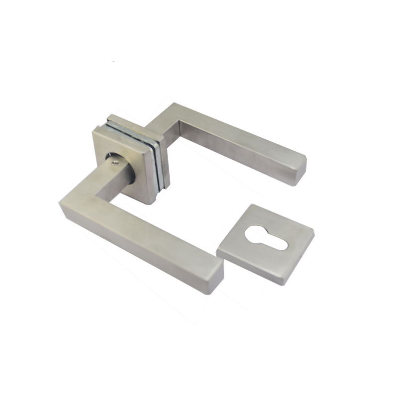 manijas de puerta cuadrada manija de acero inoxidable