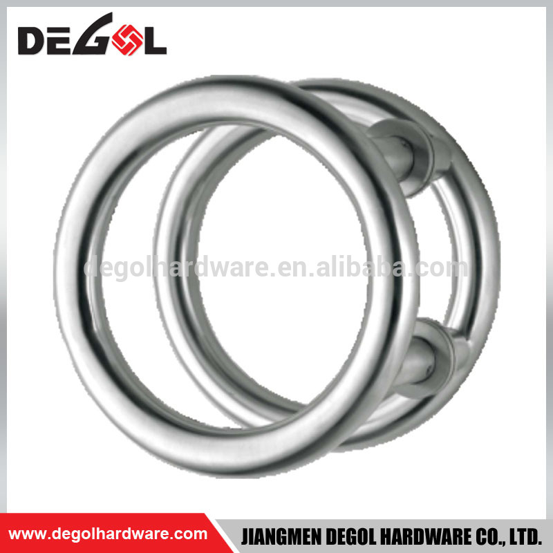 Venta caliente nuevo estilo de acero inoxidable puerta corrediza de vidrio proyecto hotel tirador