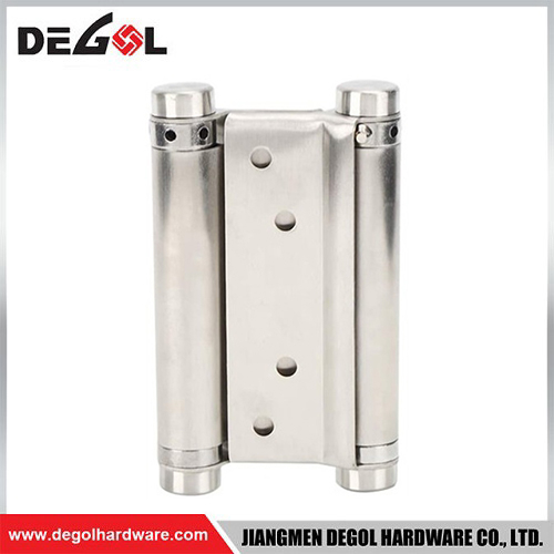 Bisagras de puerta con bisagras de doble resorte de acero inoxidable de 4 pulgadas fabricadas en China