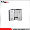 YC103 Bisagras de puerta de vidrio Cromo satinado Negro
