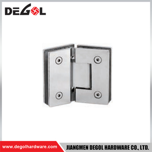 YC103 Bisagras de puerta de vidrio Cromo satinado Negro
