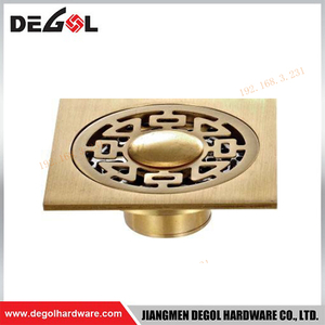 Drenaje de piso de latón con revestimiento de cobre XG-440T2, 4,0 MM de espesor, para baño y cocina