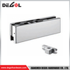 YE202 Herraje para puerta de cristal cromado satinado negro