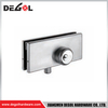 YE216 Herraje para puerta de cristal cromado satinado negro