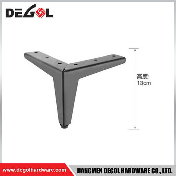 Patas de metal para muebles FL1138, patas de sofá de ángulo recto de hierro forjado resistente