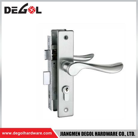 Cerradura de puerta corrediza de vidrio de aluminio SL1018, estrecha, 85 mm, contraseña, impermeable, para exteriores, con aplicación TTlock, puerta lateral doble 