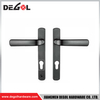 SL1003 Manija de puerta de aluminio de diseño moderno 85 con cerradura plana negra de doble cara para ventanas de apartamentos