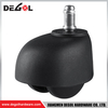 FC1003 Ruedas decorativas para muebles con ruedas negras pequeñas de plástico con freno