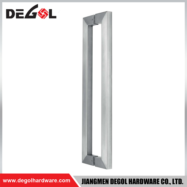 DP1001 Acabado satinado o espejo y tirador de puerta de acero inoxidable en forma de H con uso de puerta
