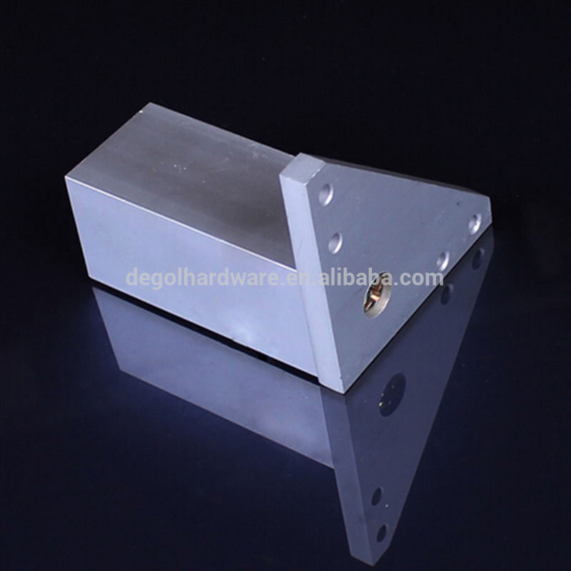 Patas de muebles de metal decorativo contemporáneo de aluminio.