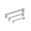 Manija de gabinete y perilla de cajón, elegante y moderna, de aleación de zinc y acero inoxidable