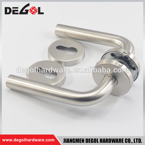 Manija de puerta de doble cara de acero inoxidable 201/304 de estilo americano caliente