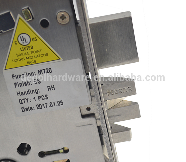Cerradura de puerta de embutir para trabajo pesado con aprobación UL de estilo americano