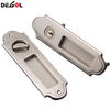 Cerradura de puerta estrecha de embutir, cerradura de puerta corredera para tirador de puerta de madera, cerradura deslizante