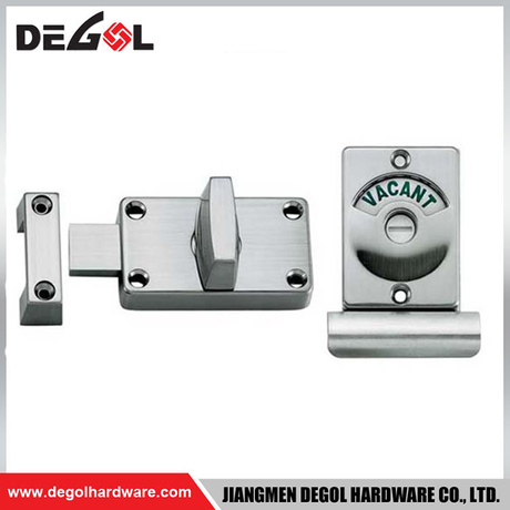 Perno de puerta de seguridad con indicador de cerradura de puerta de acero inoxidable de 69*41mm 