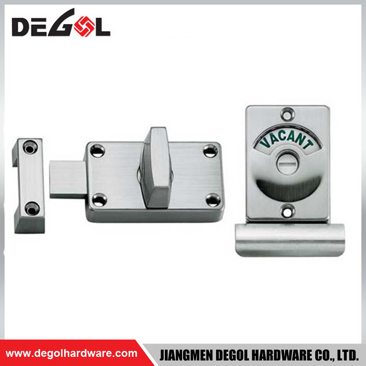 Perno de puerta de seguridad con indicador de cerradura de puerta de acero inoxidable de 69*41mm 