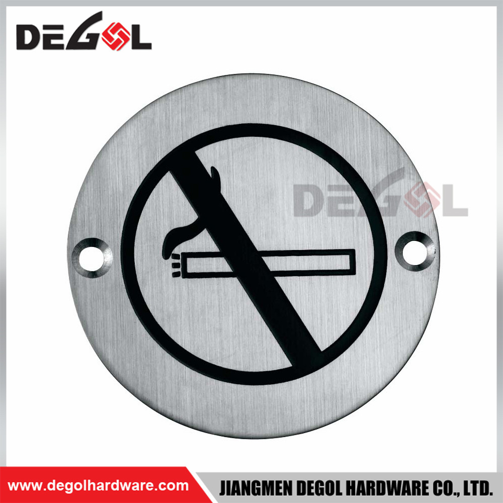 SP1001 Placa redonda personalizada para letrero de puerta de metal para interiores y exteriores