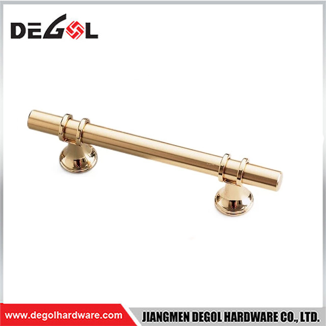 FH211 Tiradores de puertas de armario dorados de lujo de aleación de Zinc sólido americano moderno tiradores de armario de cocina Hardware