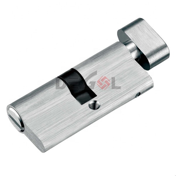 Cerradura de cilindro de latón para baño de la mejor puerta a prueba de herrumbre de alta calidad con giro de pulgar