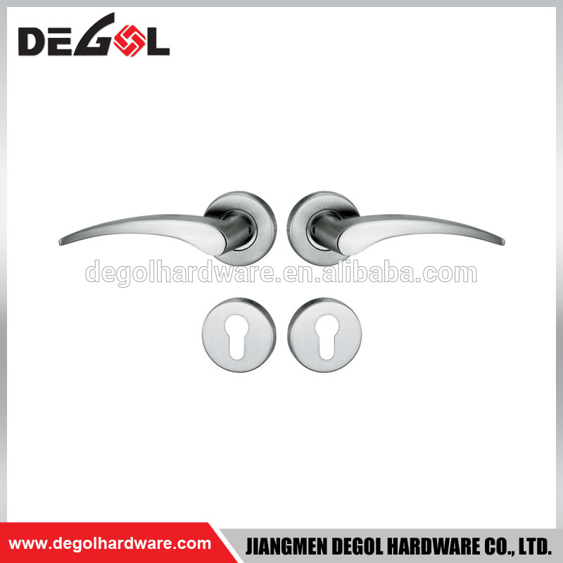 Manijas de puerta de palanca de plástico de tubo de acero inoxidable Venta al por mayor de China para puerta interior