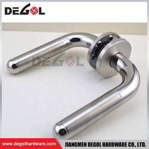 Manija de puerta de palanca de acero inoxidable, palanca de tubo de 19mm, estilo moderno simple de alta calidad