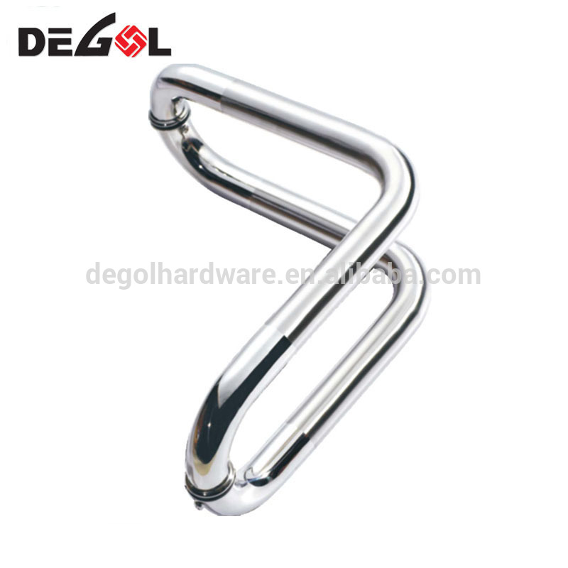 Tirador de puerta moderno de hierro forjado de acero inoxidable 304 para puerta de vidrio