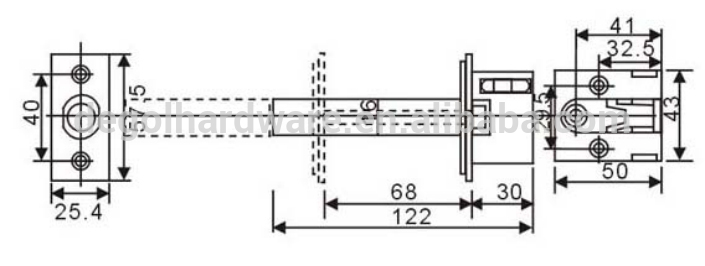 Hecho en China cadena de seguridad de puerta de acero inoxidable