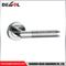 Tirador de puerta industrial de aleación de zinc en dos tonos con roseta para puerta de entrada