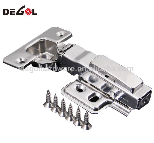 Nuevo clip de producto en gabinete de cocina hidráulica, gabinete de acero inoxidable y bisagras de puerta