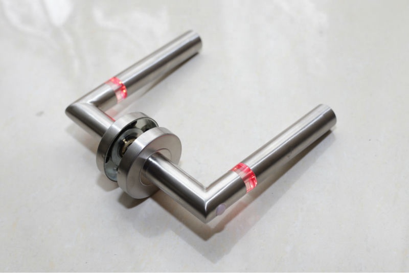 Cerradura de cilindro tubular sin llave con puerta LED de acero inoxidable duradera