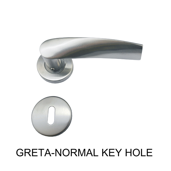 Venta caliente artículos más vendidos doble cara de acero inoxidable palanca sólida india puerta manija hardware