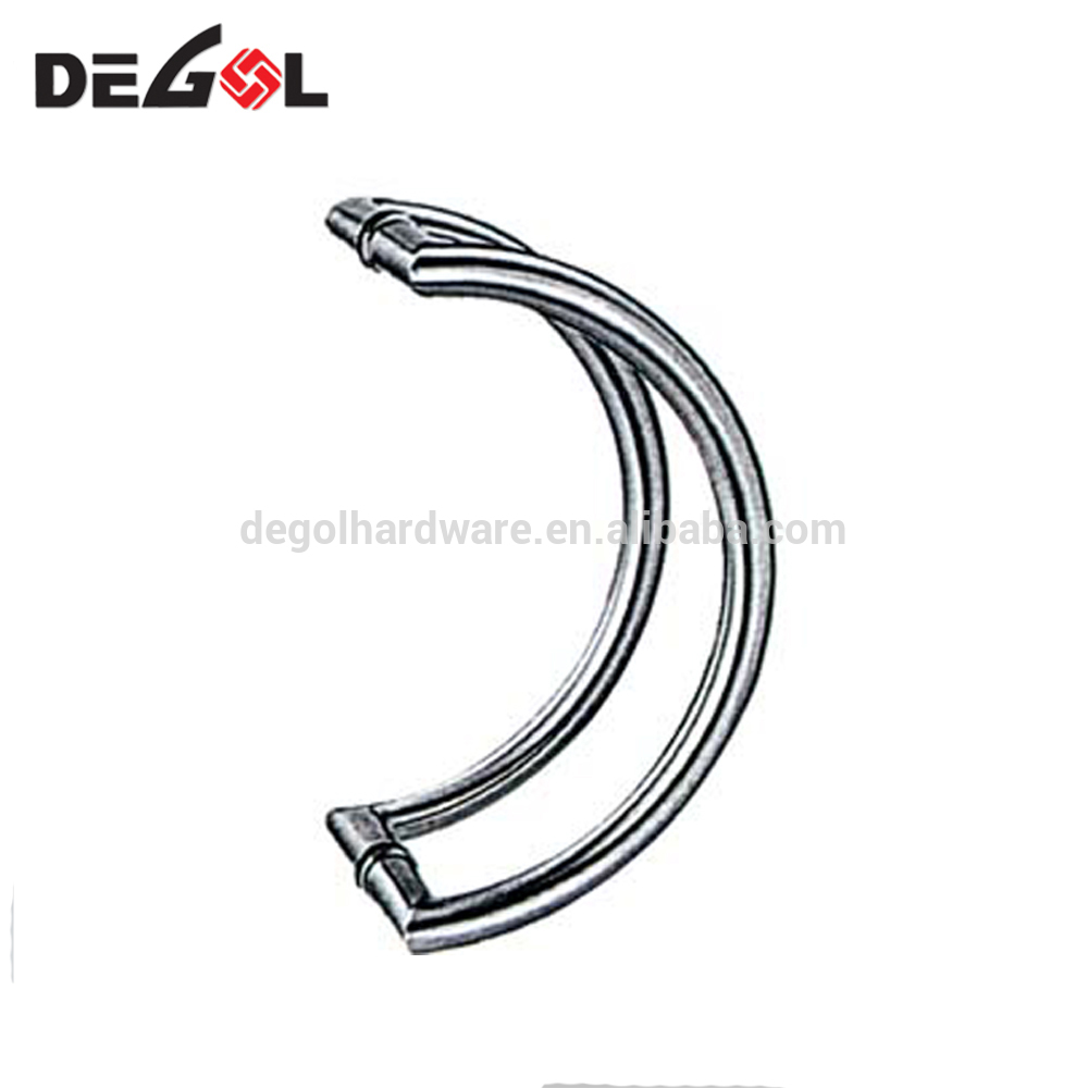 Tirador de puerta moderno de hierro forjado de acero inoxidable 304 para puerta de vidrio