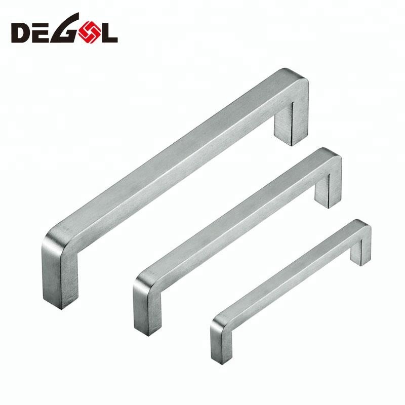 tirador de cocina de cajón sólido de acero inoxidable para muebles