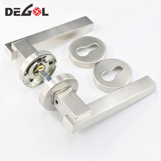 Manijas y cerraduras de puerta de lujo de tubo de acero inoxidable con mejores ventas de alta gama para puerta exterior