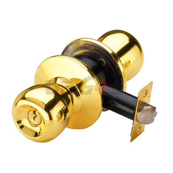 Cerradura de puerta de acero inoxidable 201 de nuevo diseño para cerradura con pomo de puerta con función de entrada con llave