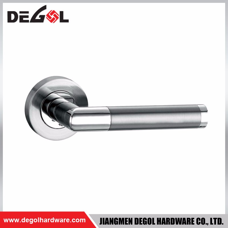 hardware de construcción de lujo Manija de puerta de zinc exterior de diseño moderno