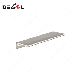 Manija de cajón de gabinete de cocina de acero inoxidable invisible de venta caliente